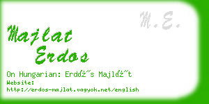 majlat erdos business card